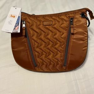 Lug Swivel crossbody bag Copper Brown